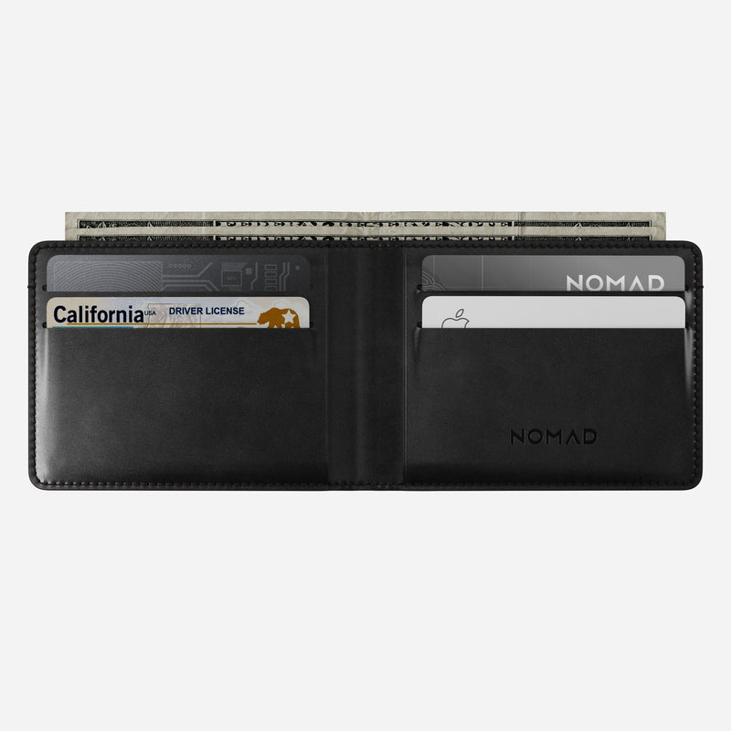 Bifold Wallet - Black | Horween | Find My