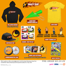 Crazy Taxi Enamel Taxi Pin Set