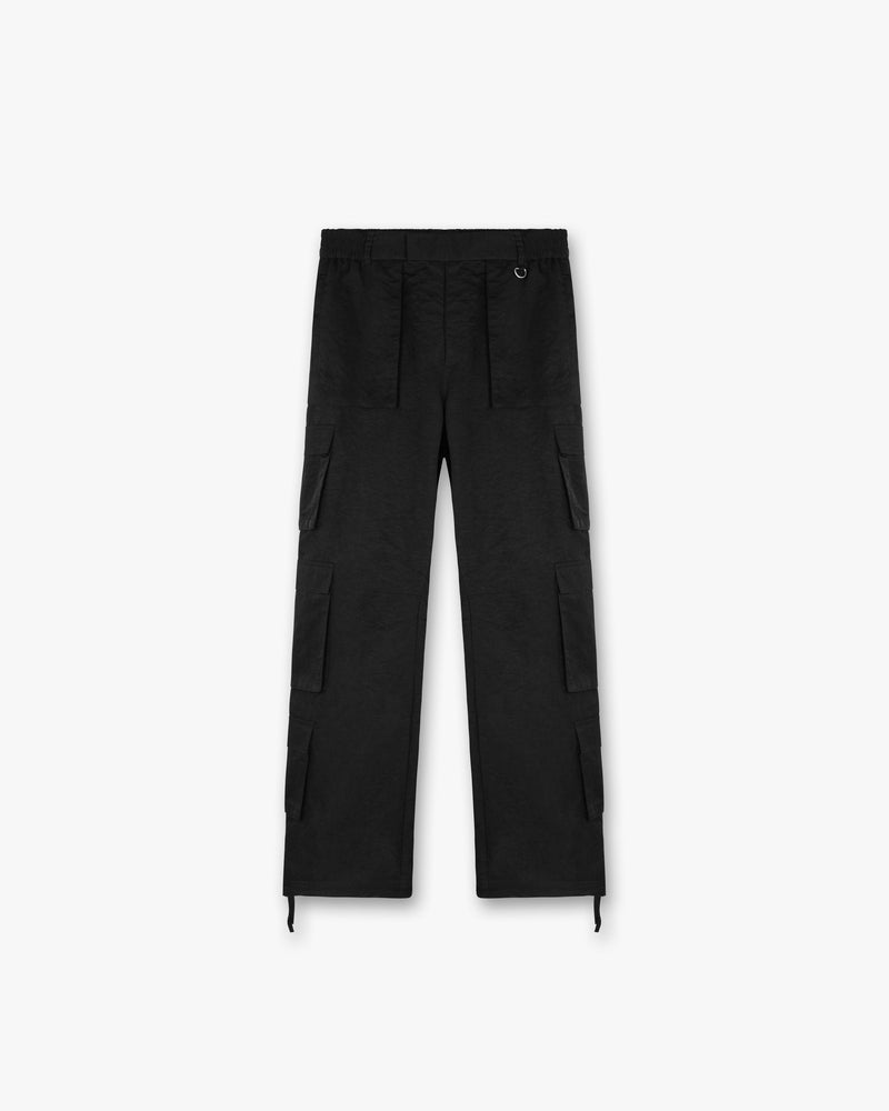 Nylon Tech Cargo Pant - Black