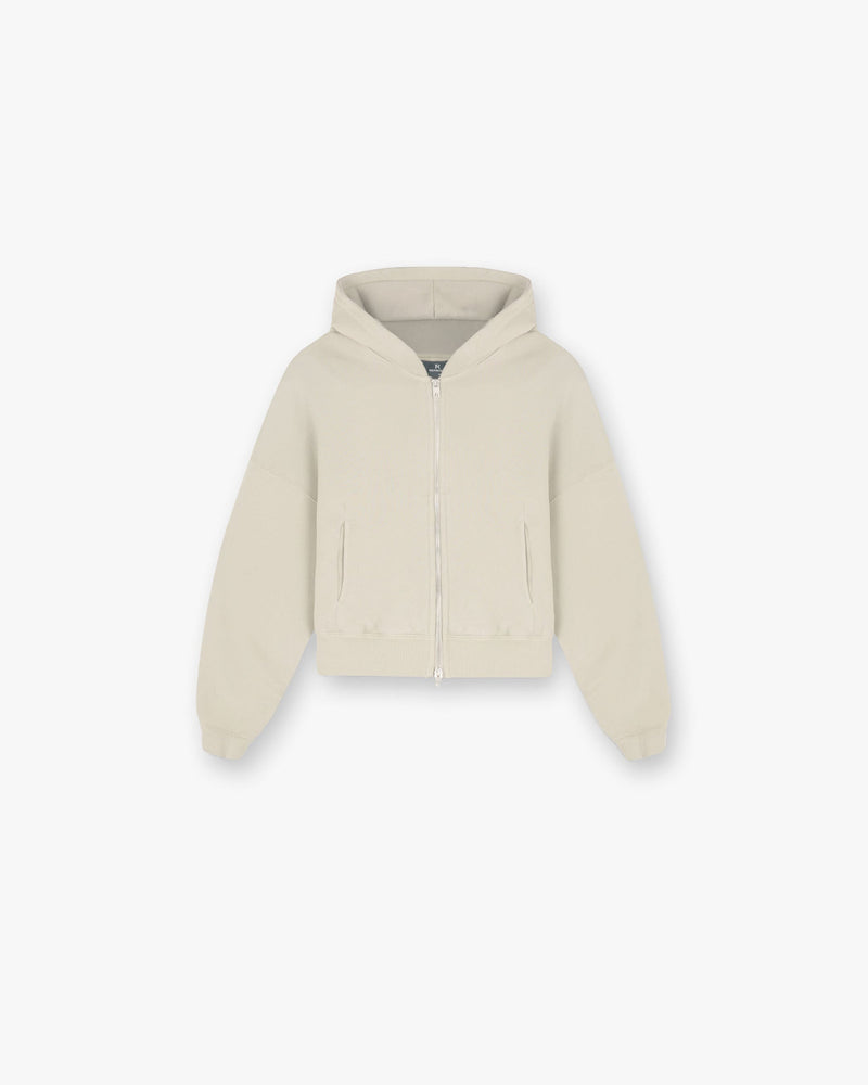 Initial Oversized Crop Hoodie - Storm