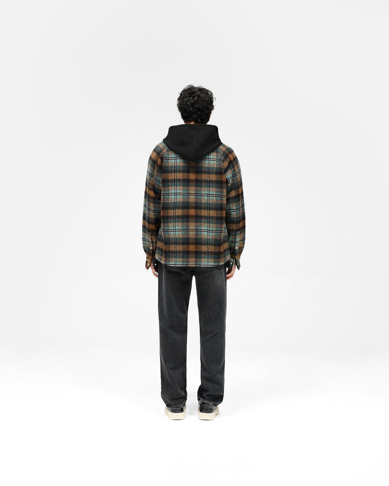 Hooded Overshirt - Check