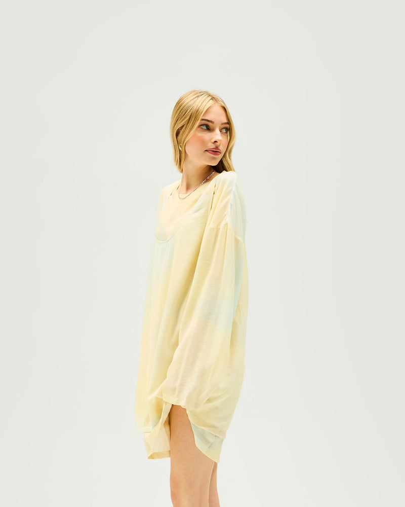 Storm Mini Dress - Storm Print Natural