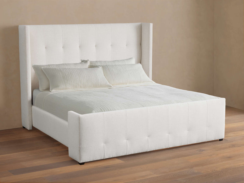 Wyller Box-Tufted Bed with High Footboard