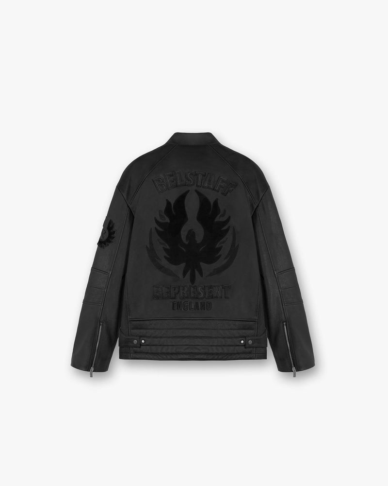 Represent X Belstaff Race Leather Jacket - Black