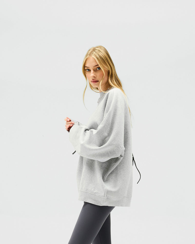 Owners Club Relaxed Sweater - Grey Marl