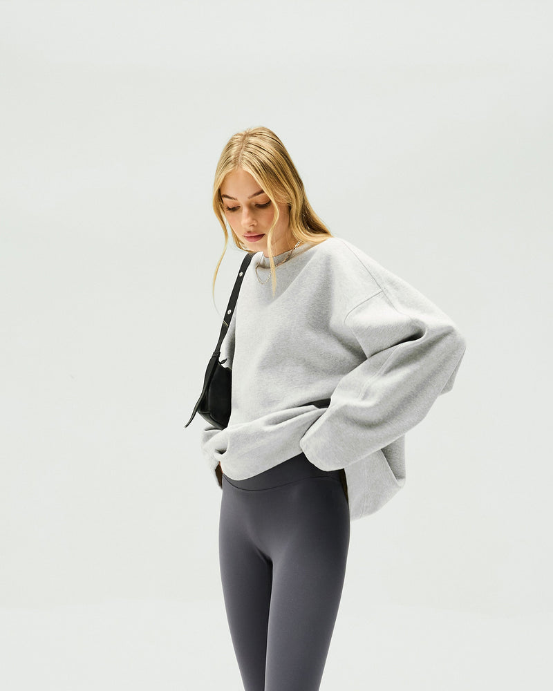 Owners Club Relaxed Sweater - Grey Marl