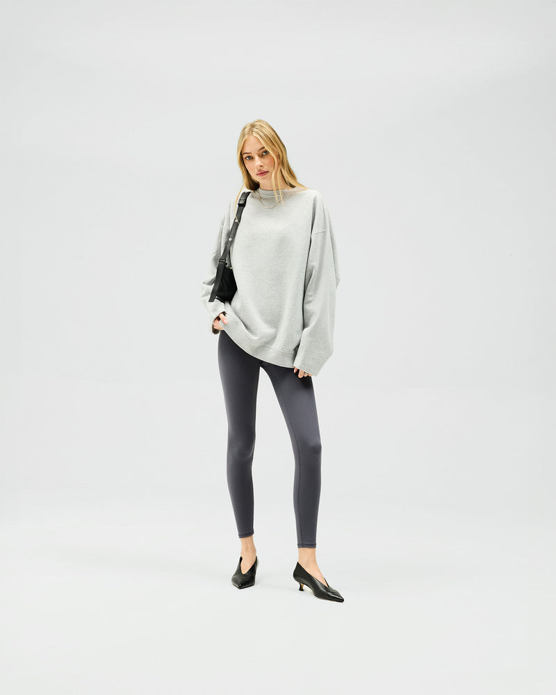 Owners Club Relaxed Sweater - Grey Marl