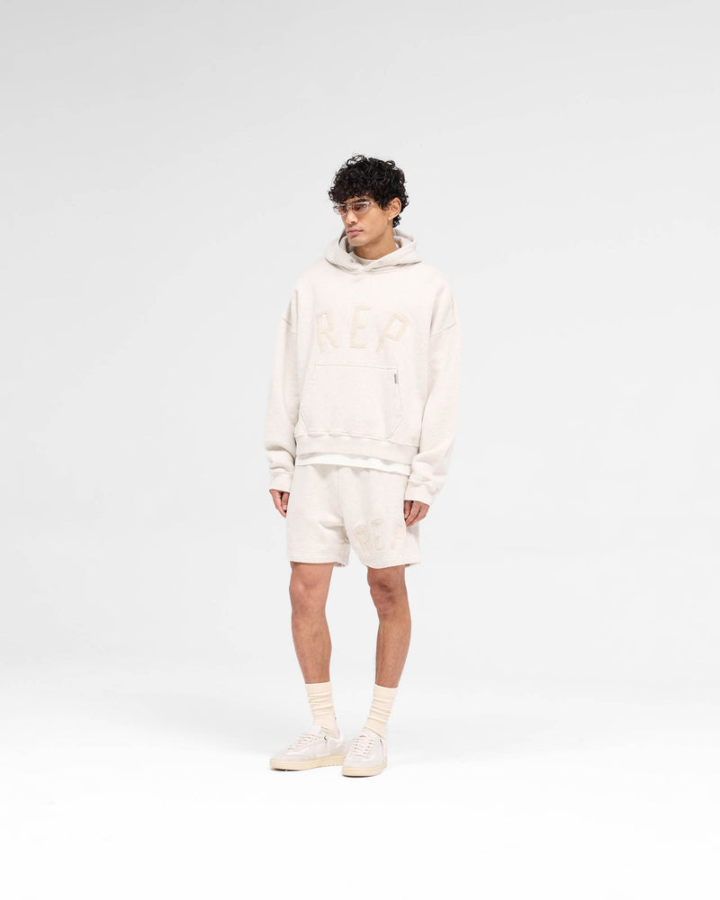 Rep Applique Shorts - Cream Marl