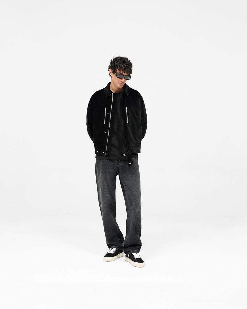 Bordeaux Brushed Jacket - Black