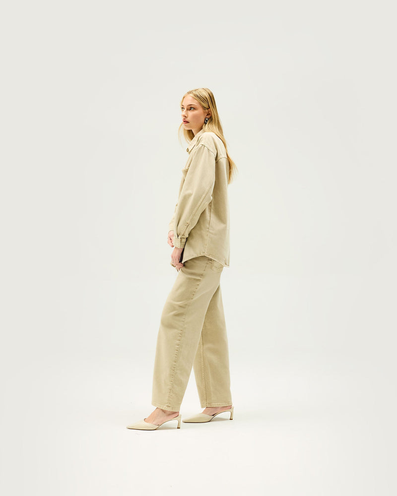 Denim Overshirt - Iced Latte