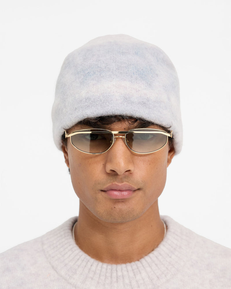Abstract Knit Beanie - Rock