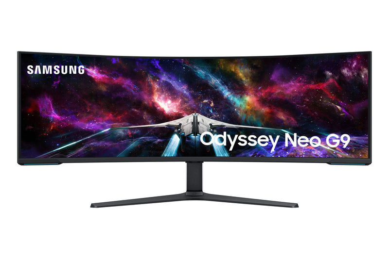 SAMSUNG 57" Odyssey Neo G9 Dual 4K UHD Quantum Mini-LED 240Hz 1ms HDR 1000 Curved Gaming Monitor