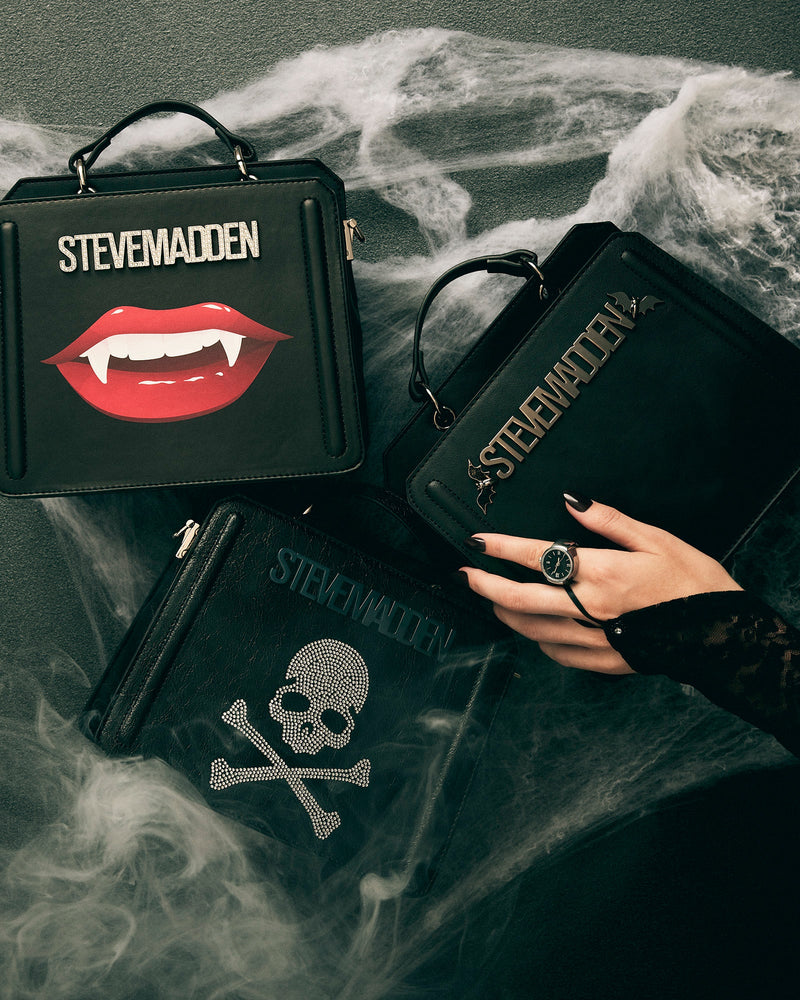 EVELYN SKULL BAG BLACK