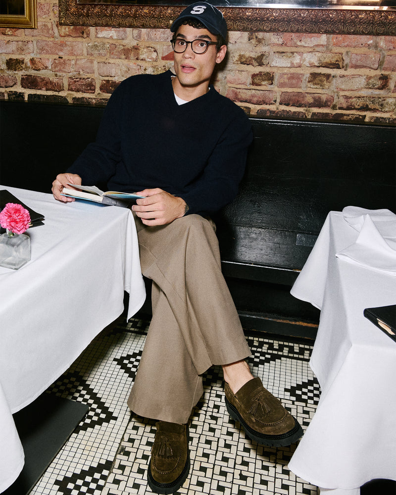 ZEV BROWN SUEDE