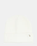 CLASSIC RIBBED KNIT BEANIE IVORY