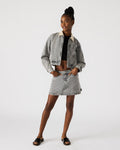 ABACO DENIM SKIRT LIGHT GREY