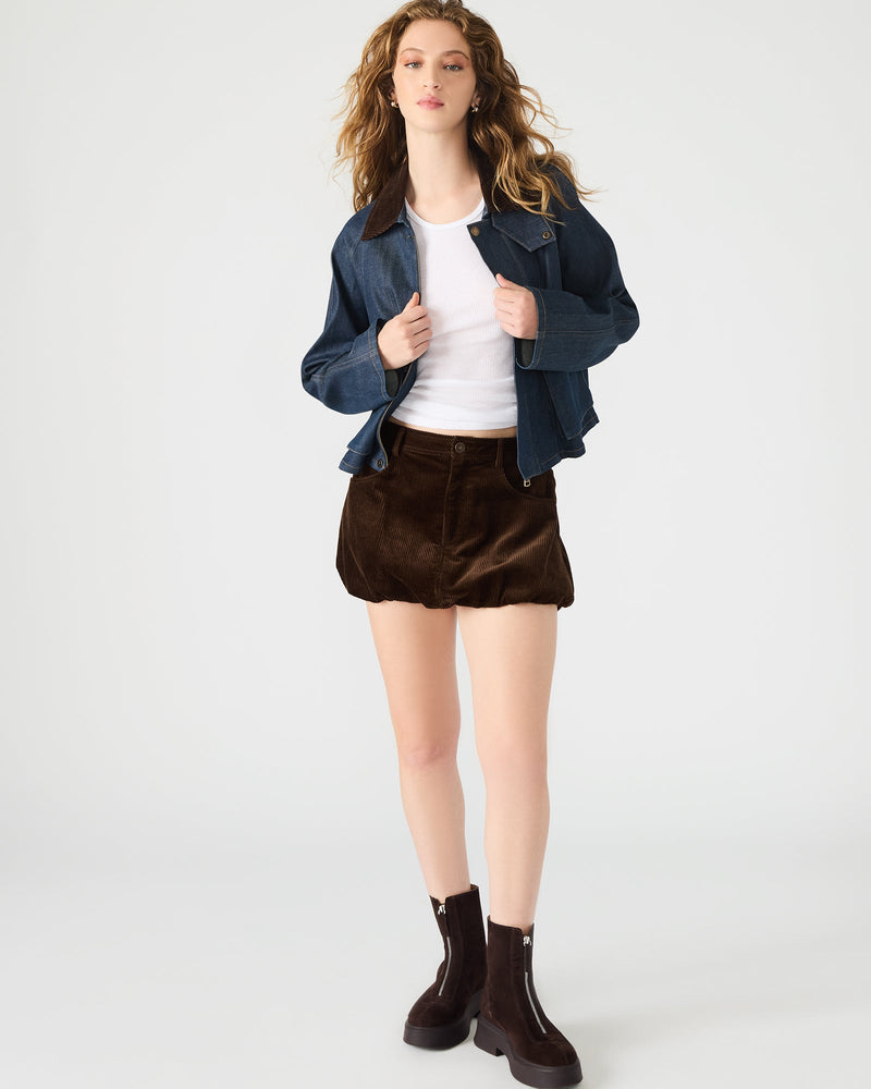 SIMONA SKIRT DARK ESPRESSO