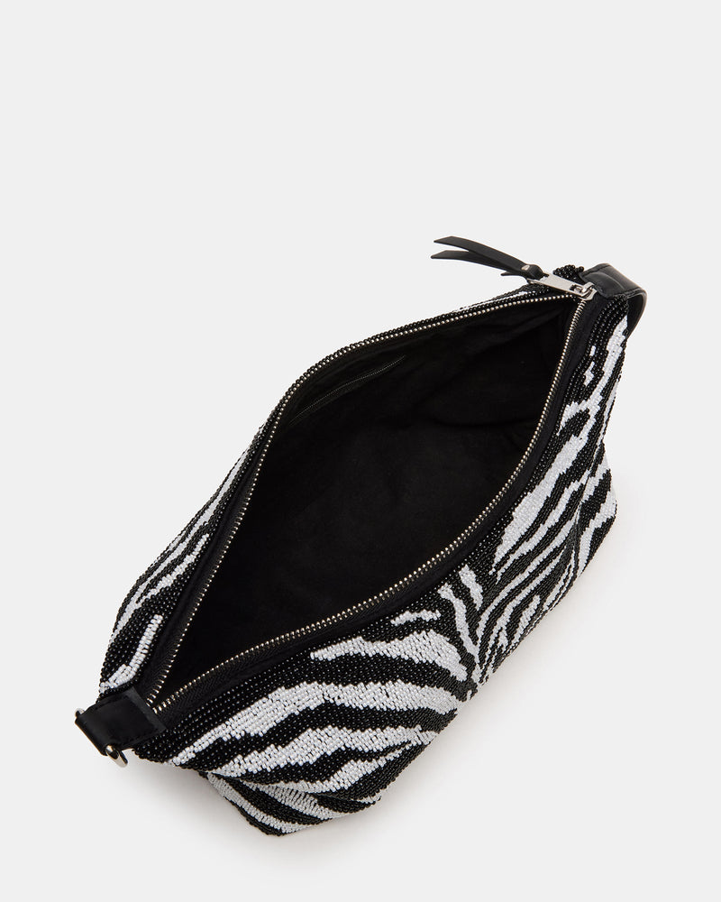 EMERSYN BEADED BAG ZEBRA