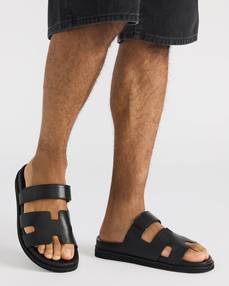 MAIVEN BLACK LEATHER