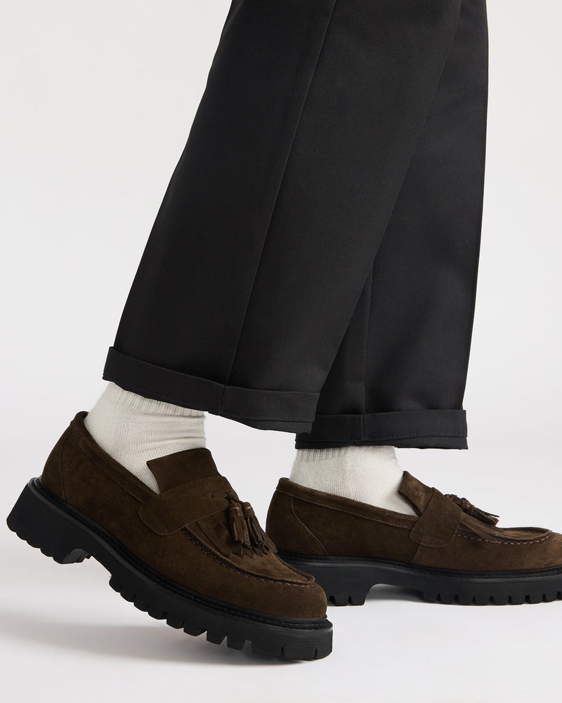 ZEV BROWN SUEDE