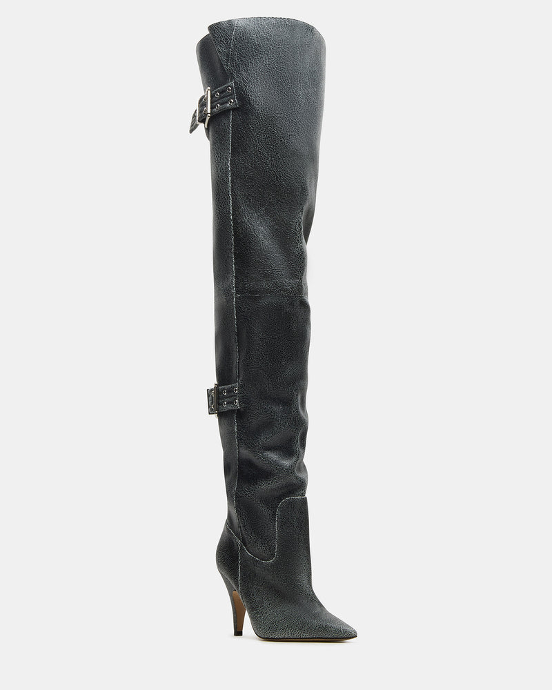 BADDIE BLACK DISTRESSED