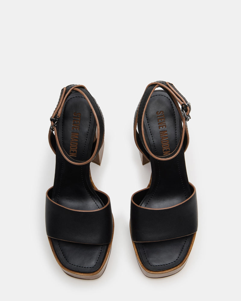 FLORIA BLACK LEATHER