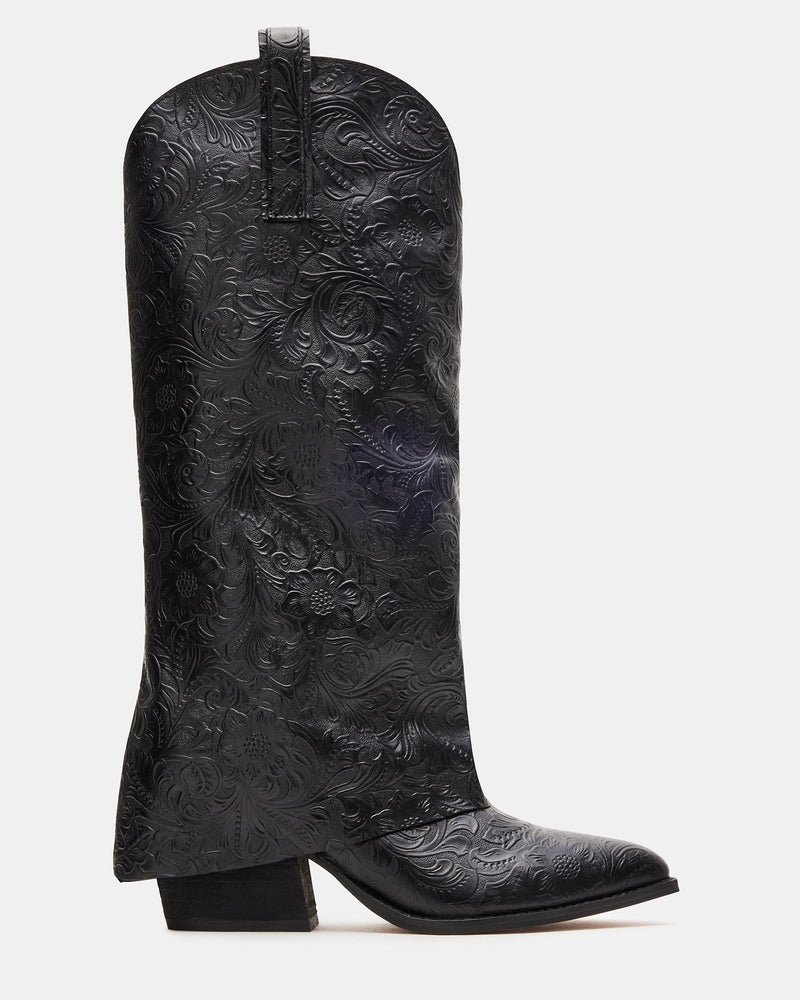 SORVINO EMBOSSED BLACK LEATHER - SM REBOOTED