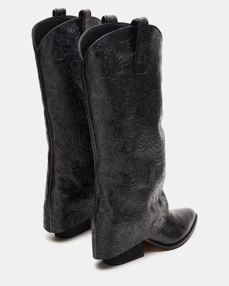 SORVINO EMBOSSED BLACK LEATHER - SM REBOOTED