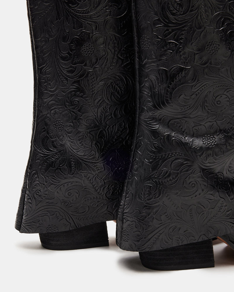 SORVINO EMBOSSED BLACK LEATHER - SM REBOOTED