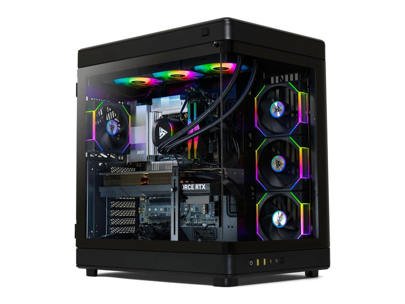 STORMCRAFT Gaming PC WIZARD AMD Ryzen 7 7800X3D NVIDIA GeForce RTX 5080 – AI Powered 32GB DDR5 6000MHz RGB 2TB SSD 360mm AIO Windows 11 Home - WI780XDCC-580N1