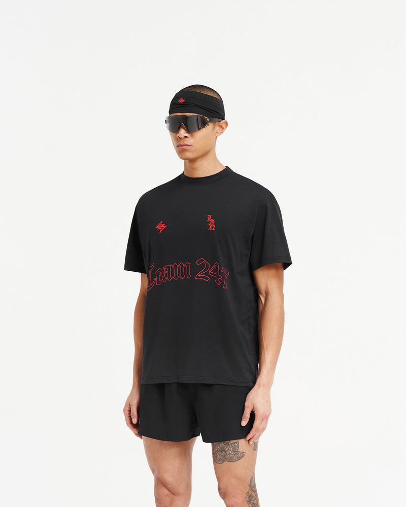247 London Oversized T-Shirt - Black