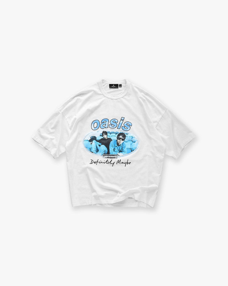 Represent X Oasis Maine Road T-Shirt - Flat White