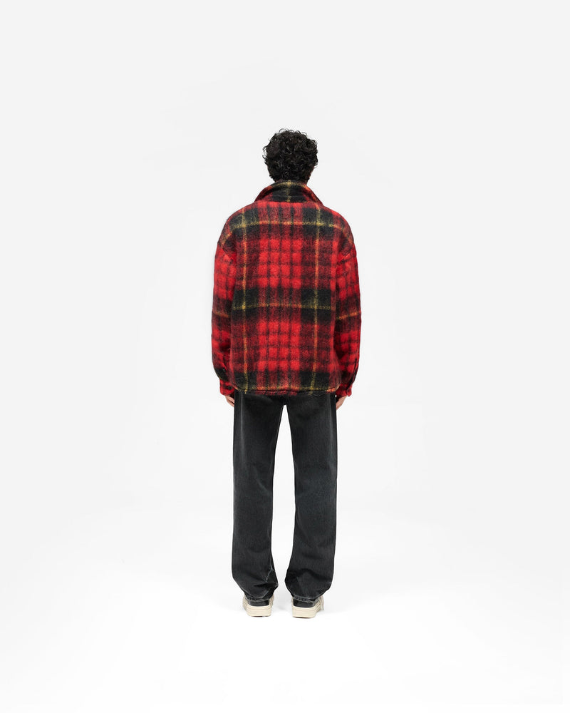 Mohair Overshirt - Red Check