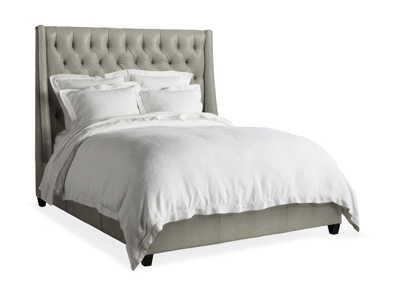 Devereaux Leather Tufted Bed