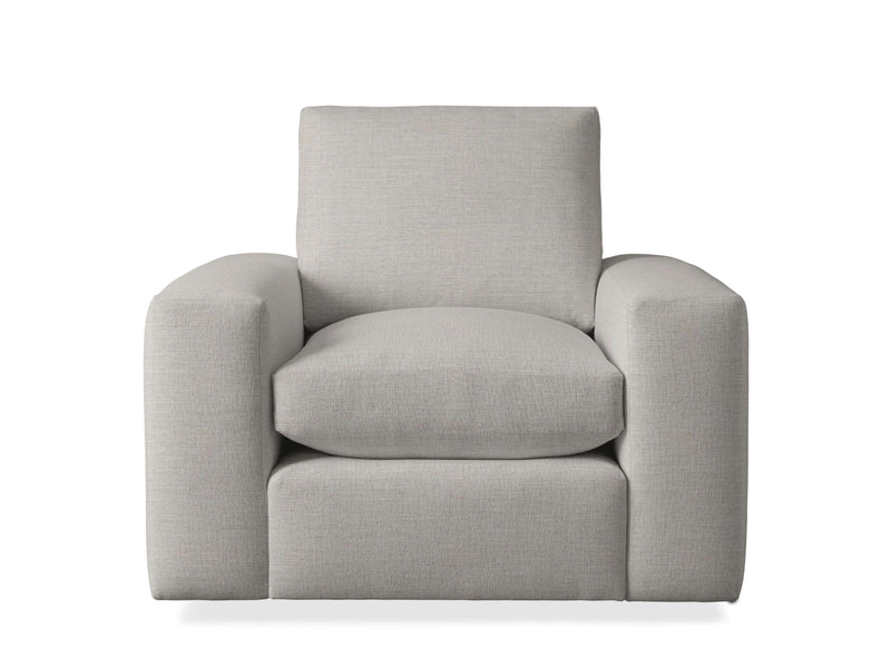 Kipton Wide Arm Swivel Chair in Nomad Snow