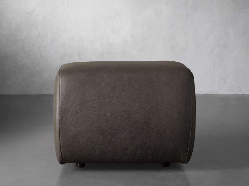 Fresno Leather Ottoman