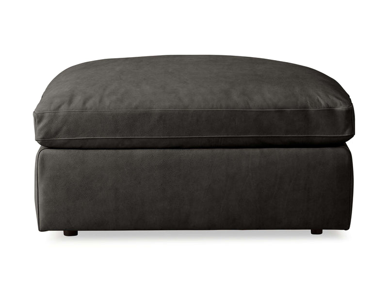 Beale Leather Ottoman