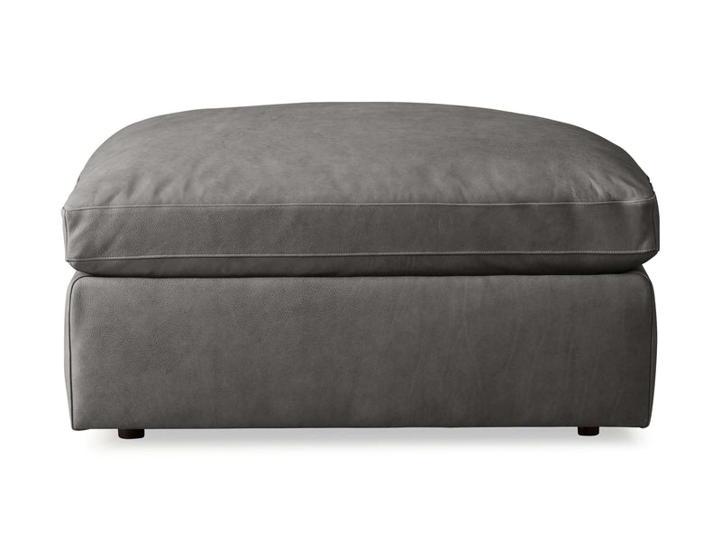 Beale Leather Ottoman
