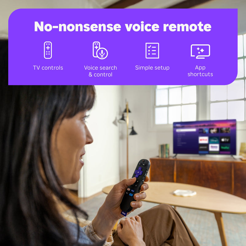 Roku Streaming Stick 4K - HDR & Dolby Vision Roku Streaming Device for TV with Voice Remote & Long-Range Wi-Fi - Free  & Live TV