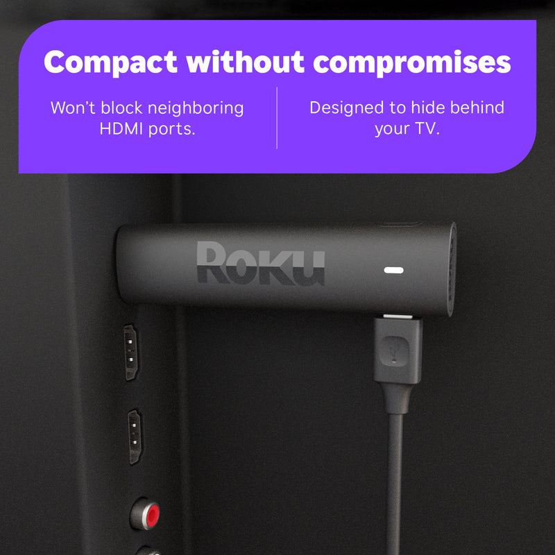 Roku Streaming Stick 4K - HDR & Dolby Vision Roku Streaming Device for TV with Voice Remote & Long-Range Wi-Fi - Free  & Live TV