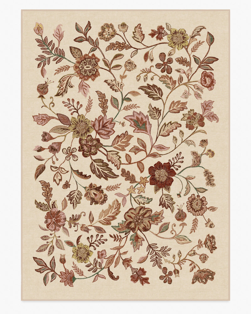 Anonna Burgundy Multicolor Rug