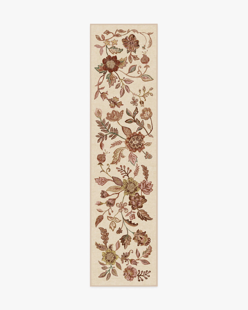 Anonna Burgundy Multicolor Flatwoven Rug