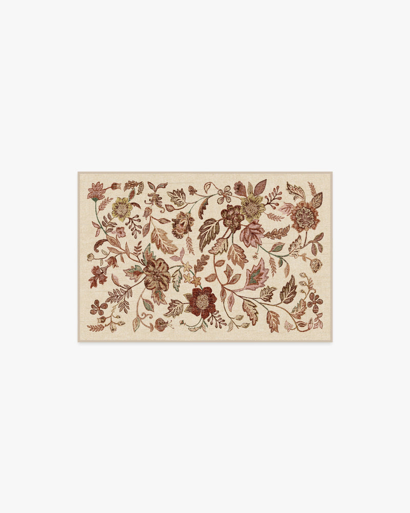 Anonna Burgundy Multicolor Flatwoven Rug