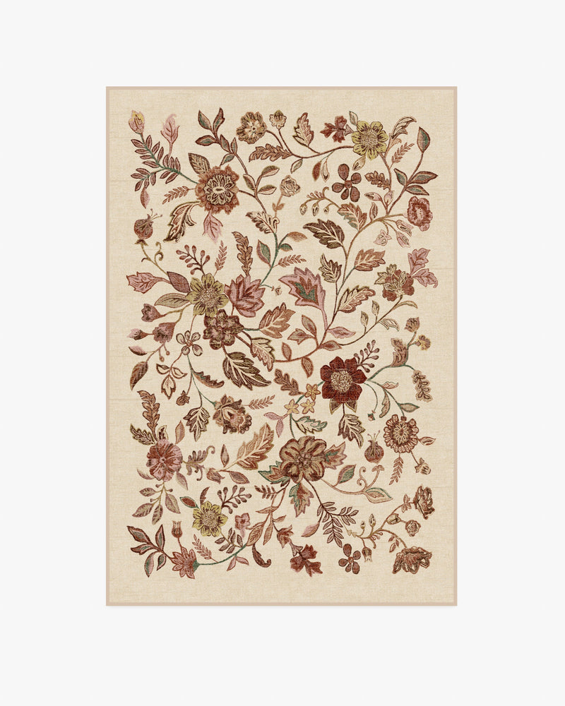 Anonna Burgundy Multicolor Flatwoven Rug