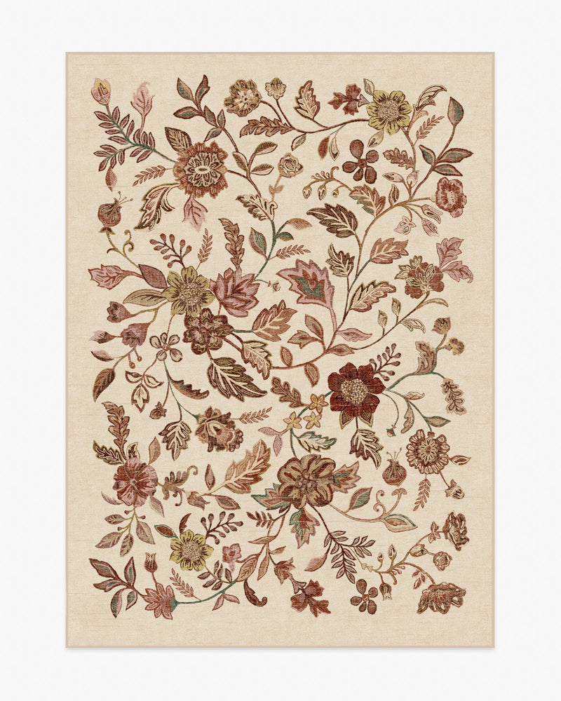 Anonna Burgundy Multicolor Flatwoven Rug