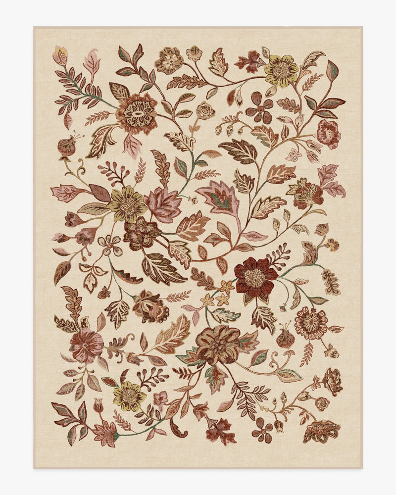 Anonna Burgundy Multicolor Flatwoven Rug