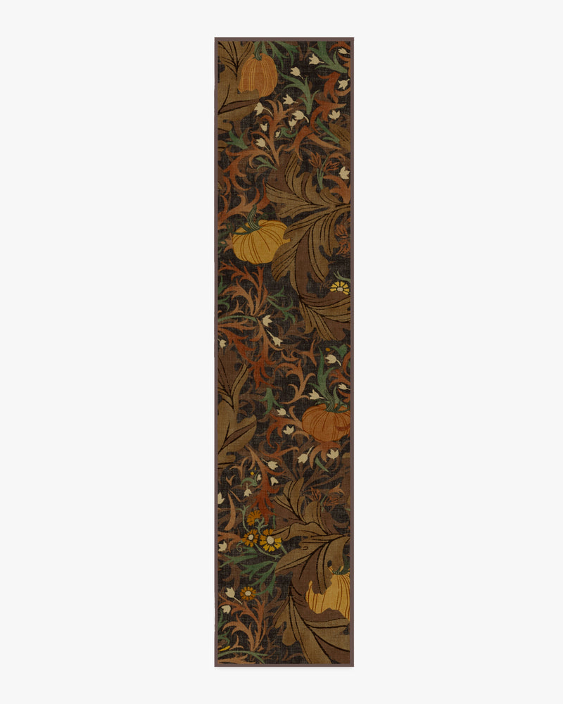 Autumn Canopy Dark Wood Flatwoven Rug