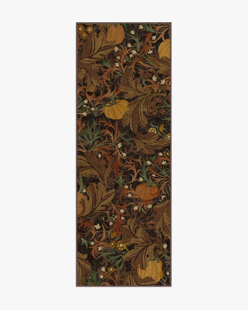 Autumn Canopy Dark Wood Flatwoven Rug