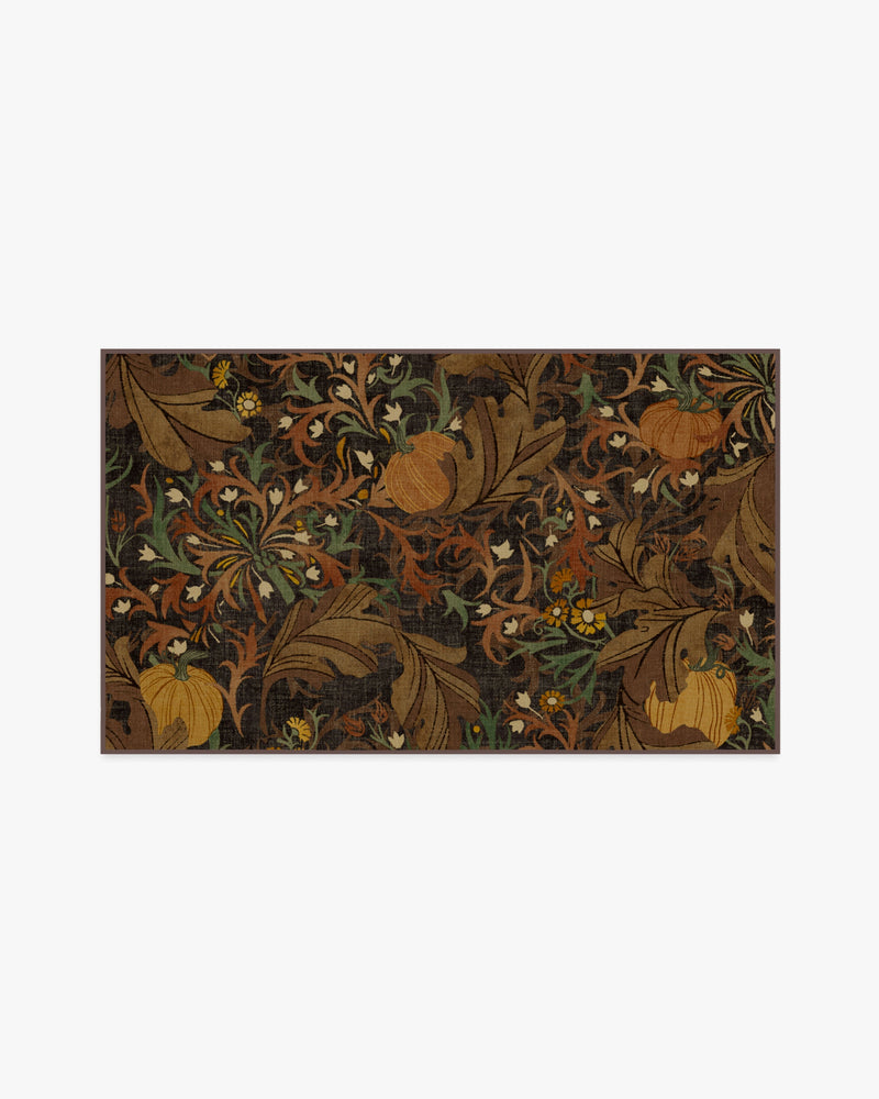 Autumn Canopy Dark Wood Flatwoven Rug