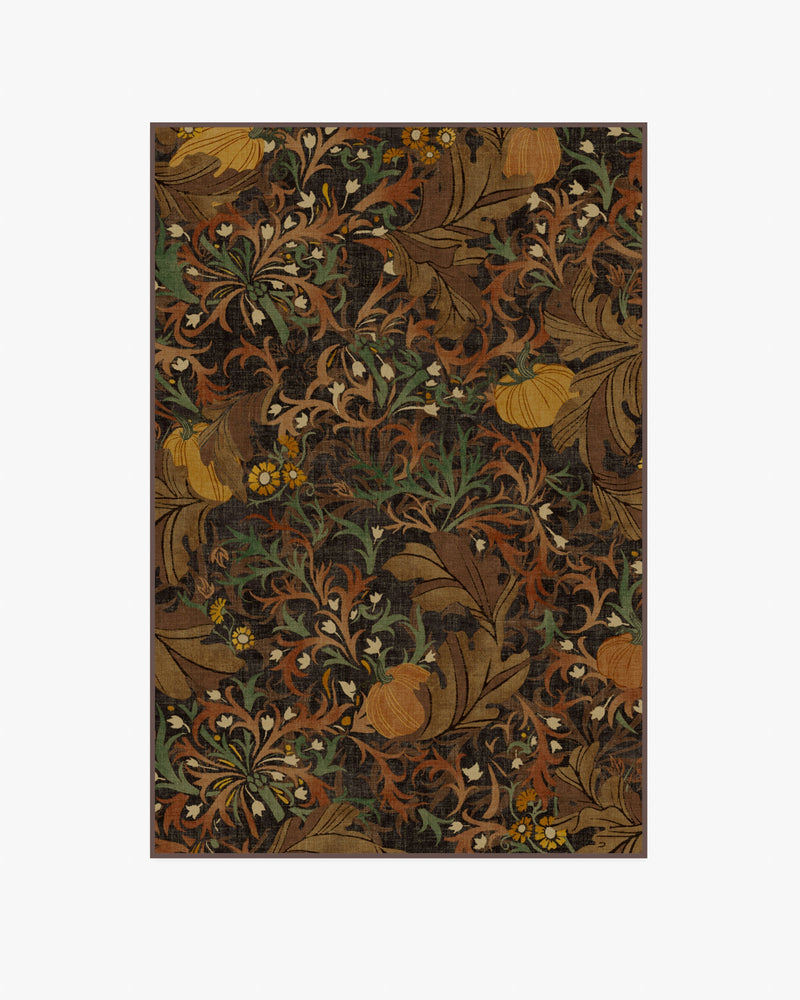 Autumn Canopy Dark Wood Flatwoven Rug